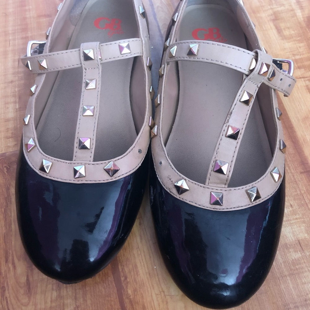 Girls Rockstud Ballet Flats
